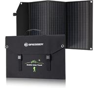 Bresser Caricatore solare da 90 W con 1 x DC e 3 x porte USB-A con presa USB-A con QC3.0 per ricarica rapida, pannello solare come caricabatterie per smartphone, stazione di alimentazione, ecc.