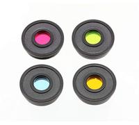 Bresser Essential set filtri colorati 1,25 pollici Luna e pianeti | Rosso, verde, blu e giallo, per telescopi da 50 mm, aumenta il contrasto, riduce i riflessi, 4 filtri
