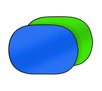 Bresser F001561 TR-3 Fondale Pieghevole, 180 x 225 cm, Verde/Blu