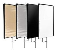 BRESSER Flag Pannello 5 in 1 da 45 x 60 cm con base C