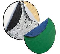 Bresser Fotostudio BR-TR2 - Riflettore pieghevole 7 in 1, 110 cm, rotondo
