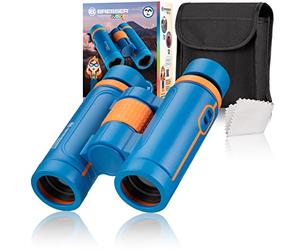 BRESSER JUNIOR - Binocolo 7 x 30 per bambini dai 6 anni in su, con ingrandimento 7x e bilanciamento delle diottrie, inclusa custodia per il trasporto per il birdwatching, escursioni e sport