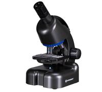 Bresser Junior Microscopio CM-04 100x-900x, microscopio per bambini dai 6 anni in su, illuminazione a LED, supporto per smartphone, kit per esperimenti, funzionamento a batteria