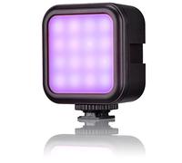 Bresser Luce LED RGB 3W con 13 Effetti, 3000-6500K, CRI >90, Cold Shoe, Portatile per Fotocamera
