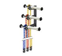 Bresser MB-1 Supporto Fondali a Muro per 3 Rotoli | Montaggio a parete o soffitto, anime da 4,5 a 7,5 cm, 3 catene con contrappesi, staffe metalliche, senza autofreno
