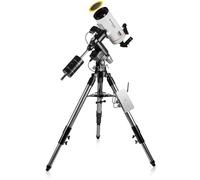 Bresser Messier MC-127/1900 EXOS-2 PMC-Eight Goto telescopio set, 127 mm di apertura, 1900 mm di distanza focale, filtro solare, WiFi, applicazione intuitiva