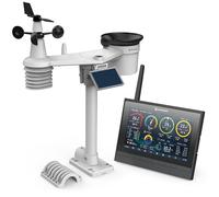 Bresser MeteoChamp HD Stazione meteo professionale Wifi con sensore 9 in 1 | Temperatura interna ed esterna, umidità, pluviometro, anemometro, previsioni 14 giorni, app, WBGT, qualità aria
