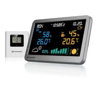 Bresser stazione meteorologica wireless MeteoTemp TBH con display di temperatura e umidità, storia della pressione atmosferica