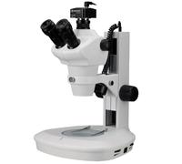 Bresser microscope trinoculaire zoom stéréo 8-50x éclairage LED incident et transmitted con caméra MicroCam 5 MP USB