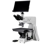 Bresser microscopio a luce riflessa 50-800x con fotocamera HDMI autofocus e display 13,3" per laboratorio