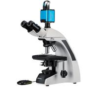 Bresser microscopio biologico con telecamera MikroCam PRO HDMI Autofocus, obiettivi planacromatici 4x-100x, oculari WF 10x, illuminazione LED, set completo per laboratorio