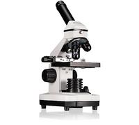 Bresser Microscopio Biolux NV 20x-1280x | Luce incidente e trasmessa, Fotocamera USB HD per PC, Windows 10 e 11, Tavolino meccanico, 5 vetrini, Valigetta
