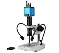 Bresser microscopio digitale con camera MikroCam PRO HDMI Autofocus, zoom 0,7x-4,5x, ideale per misurazioni e documentazione, illuminazione LED regolabile