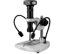 Bresser microscopio digitale con camera MikroCamII 12MP USB 3.0, zoom 0.7x-4.5x, ideale per misurazioni e controlli di qualità, illuminazione LED regolabile