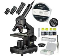Bresser Microscopio geografico nazionale 9039100 40 x 1024, per bambini e adulti con funzione luce / traslucenza e fotocamera USB e accessori estesi tra cui custodia per il trasporto pratico, nero