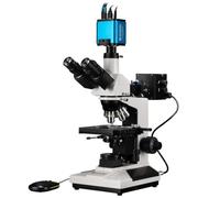 Bresser microscopio professionale trinoculare 50-600x con telecamera MikroCam PRO HDMI Autofocus, illuminazione alogena 20W, ideale per laboratorio e ricerca
