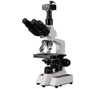 Bresser microscopio trinoculare 40-1000x con camera MicroCam SF Full HD, illuminazione LED dimmerabile, set per scuola e professione