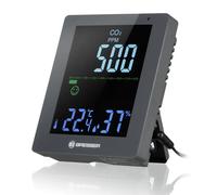 Misuratore di CO2 Bresser Smile Rilevatore di concentrazione di CO2 Grigio