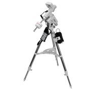 Bresser montatura GoTo EXOS 100 con pulsantiera per telescopi 5 kg | Montatura equatoriale tedesca, oltre 100000 oggetti celesti, slitta Vixen, controllo PC ASCOM, treppiede in acciaio