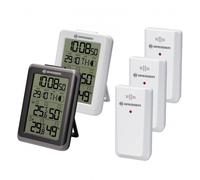 Bresser MyClimate Set 2 Orologi con Termometro/Igrometro + 3 Sensori Esterni