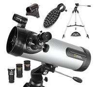 BRESSER National Geographic NT 114CF Silver Carbon Fiber Telescope 80-20114