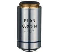 Bresser obiettivo planacromatico DIN PL 60x Infinity filetto RMS 45 mm | Corretto all’infinito, campo piano, alta risoluzione, protezione campione a molla, per Science Infinity e microfotografia