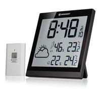 Bresser Orologio da parete TemeoTrend JC con stazione meteorologica wireless con