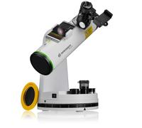 Bresser PushTo Telescopio intelligente per Android e Windows, specchio da 76 mm, focale 350 mm, Bluetooth, da tavolo con adattatore per smartphone