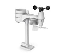 Bresser Sensore esterno 5 in 1 per Centro Meteo a colori 7002580 | Velocità e direzione del vento, umidità, temperatura esterna, pioggia, 3 batterie AA escluse, montaggio, senza base
