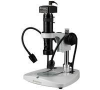 Bresser set microscopio digitale con camera C-Mount, zoom 0,7x-4,5x, risoluzione UHD 3840x2160, ideale per misurazioni e documentazione