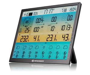 Bresser Stazione base aggiuntiva per 7003230 8 giorni 4CAST XL Wi-Fi center con display a colori grandangolare da 48,3 cm
