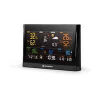 Bresser Stazione base aggiuntiva per 7003300 WLAN Comfort Meteo Center Radio Stazione Meteo con display a colori e sveglia integrata, colore: Nero