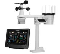 Bresser Stazione meteo professionale Wifi con sensore esterno 7 in 1 | Temperatura interna ed esterna, umidità, pluviometro, anemometro, previsioni meteo, app, LoRa Long Range