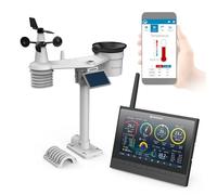 Bresser Stazione meteo WiFi 9 in 1 display HD multisensore UV WBGT qualità aria previsioni memoria esportazione allarme gelo app
