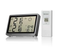 Bresser Stazione Meteo Wireless MeteoTemp HZ Previsioni Meteo Temperatura Esterna Interna Orologio Radio DCF Allarme Gelo