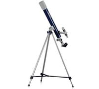Bresser telescopio a lenti Herkules 50/600, apertura 50 mm, ingrandimento 30-150x, montatura azimutale, 3 oculari, filtro lunare, specchio zenitale