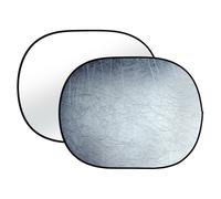 Bresser TR-8 Riflettore ovale pieghevole 2 in 1 90x120 cm Argento/Bianco