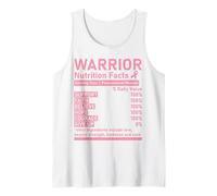 Brest Cancer Warrior Valori nutrizionali Sopravvissuto al Nastro Rosa Canotta