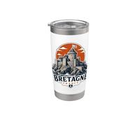 Bretagna Francia Costal Chateau Bicchiere termico in acciaio inox doppia parete