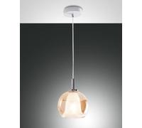 Bretagna sospensione cucina ambra E27 vetro borosilicato [EEK: A]