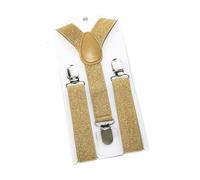 Bretella 2.5 CENTIMETRI di Larghezza Oro Argento Cinturino Elastico Unisex Bretelle Regolabile Y posteriore Adulto Chirldren Uomini Donne Ragazzi Ragazze Bretelle for Il Partito ( Color : Gold-140cm )