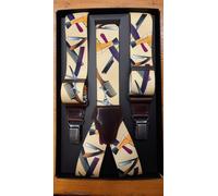 Bretella parrucchiere/barbiere in 36 mm con pelle - 100% Made in Italy
