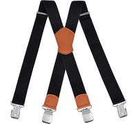 Bretelle Da Uomo Larghe a Forma Di X Con Clip Robuste, Elastici E Registrabili,