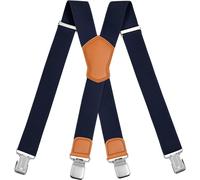 Bretelle Da Uomo Larghe, Bretelle Da Uomo a Forma Di X Con Clip Robuste, Elastic