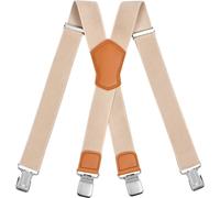 Bretelle Da Uomo Larghe, Bretelle Da Uomo a Forma Di X Con Clip Robuste, Elastic