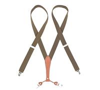 Bretelle per uomo, 1 bretella elastica da donna, 2,5 x 115 cm, con 4 clip, regolabile, for pantaloni, bretelle, accessori for abbigliamento maschile(Tancolor)
