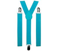 BRETELLE REGOLABILE PANTALONI BRETELLE UNISEX TAGLIA, Blue sky,
