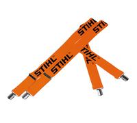 Bretelle Stihl arancioni con clip in metallo per pantaloni - Lunghezza 110 cm