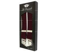 Bretelle Uomo LA DUCALE Fantasia Regolabili con Clip Made in Italy da GELSTORE