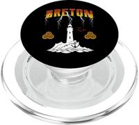 Breton Faro di Bretagna Tempesta Oceano Breizh Marin PopSockets PopGrip per MagSafe